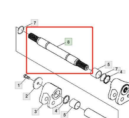 R138763  SHALF fits for JD tractors models: 1054, 1204 ,6100B
