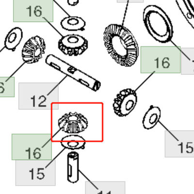 L113016 GEAR fits for JD tractor  Models: 6403 6603 .