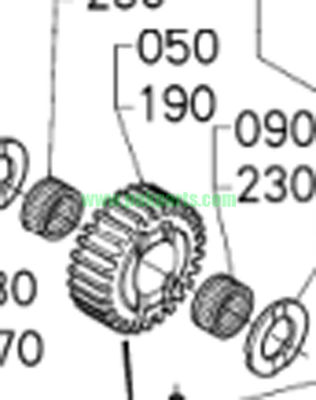 3C001-48320 Kubota Tractor Parts Rear Axle Planetary Gear (27T) Agricuatural Machinery Parts